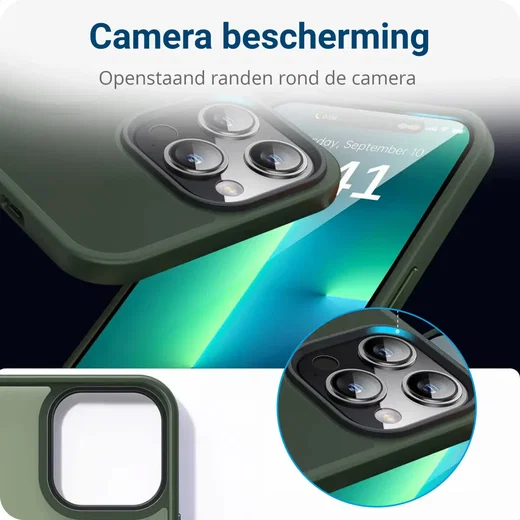 Apple iPhone 14 Pro Max Hoesje met MagSafe Back Cover Matte Green afbeelding 4