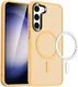 Samsung Galaxy S23 Plus Hoesje met MagSafe Matte Oranje afbeelding 1