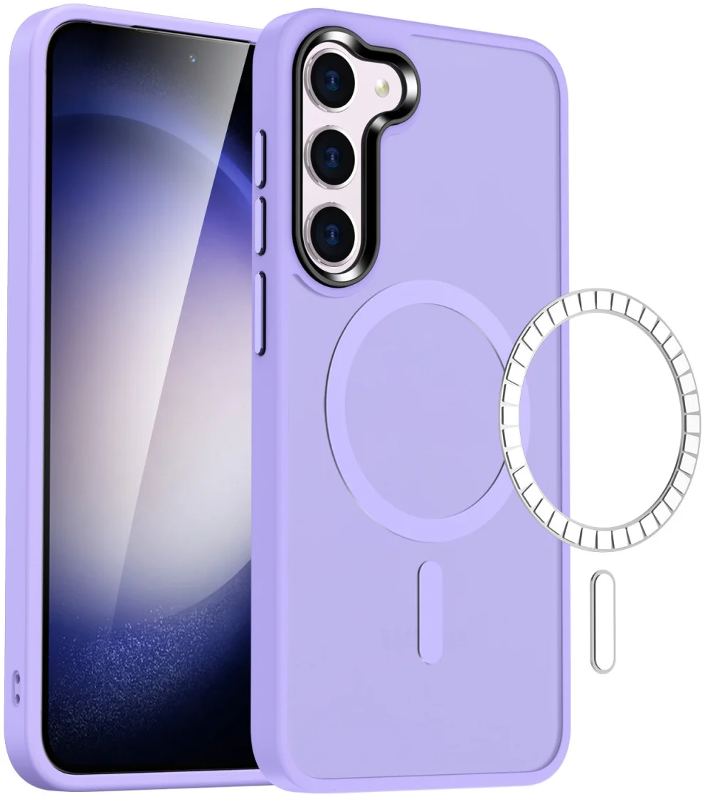 Samsung Galaxy S23 Plus Hoesje met MagSafe Matte Violet afbeelding 1