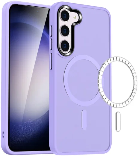 Samsung Galaxy S23 Plus Hoesje met MagSafe Matte Violet afbeelding 1