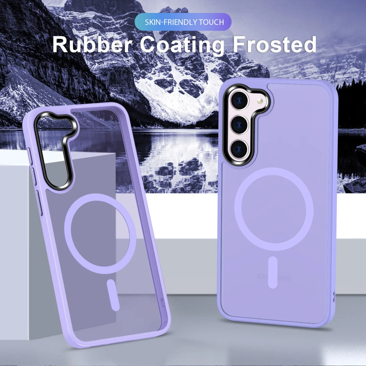 Samsung Galaxy S23 Plus Hoesje met MagSafe Matte Violet afbeelding 8
