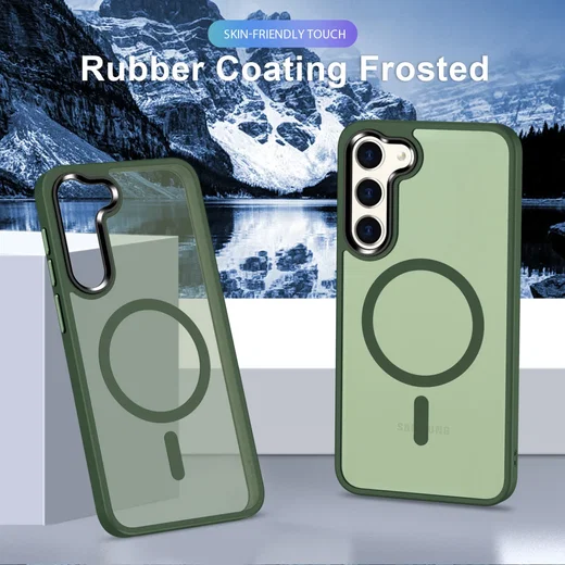 Samsung Galaxy S23 Plus Hoesje met MagSafe Matte Green afbeelding 7