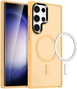 Samsung Galaxy S23 Ultra Hoesje met MagSafe Matte Oranje