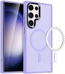 Samsung Galaxy S23 Ultra Hoesje met MagSafe Matte Violet afbeelding