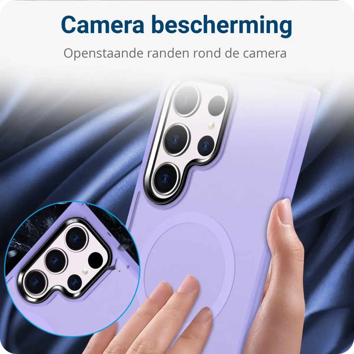 Samsung Galaxy S23 Ultra Hoesje met MagSafe Matte Violet afbeelding 5