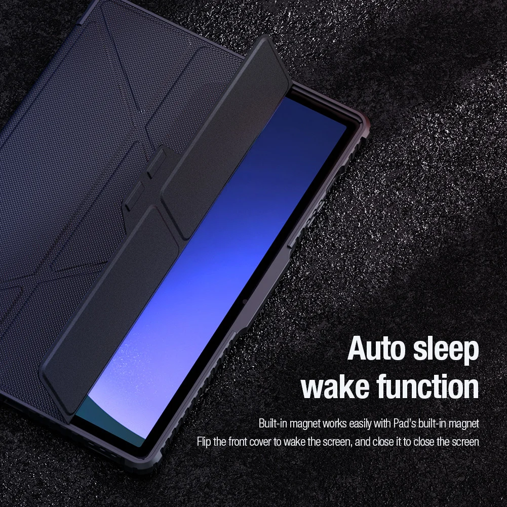 Nillkin Bumper Samsung Tab S10 Lite / S10 FE / S9 (FE) Case Camera Slider Zwart afbeelding 5