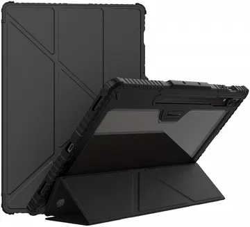 Nillkin Bumper Samsung Tab S9 Ultra Book Case met Camera Slider Zwart