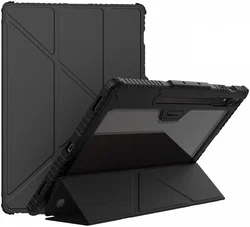 Nillkin Bumper Samsung Tab S9 Ultra Book Case met Camera Slider Zwart afbeelding