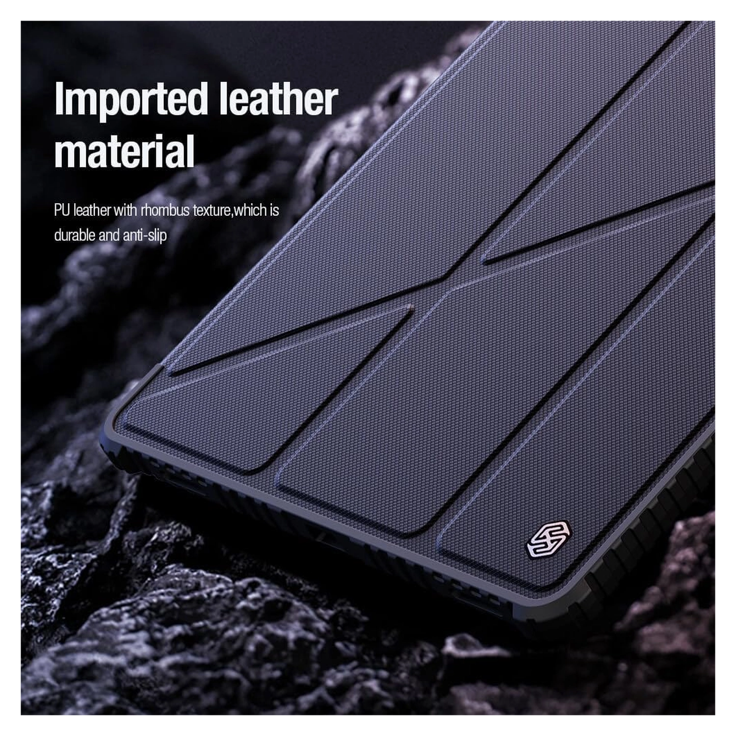 Nillkin Bumper Samsung Tab S9 Ultra Book Case met Camera Slider Zwart afbeelding 9