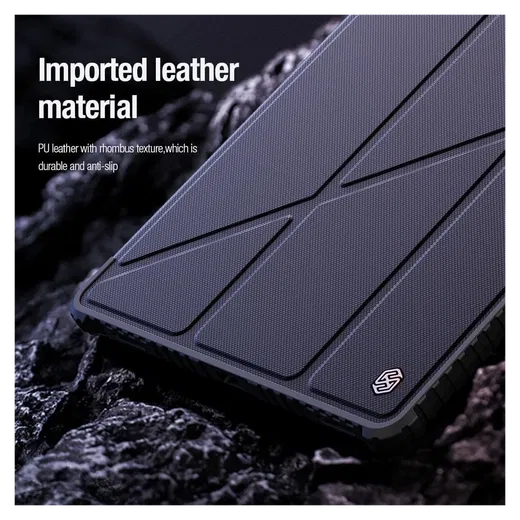 Nillkin Bumper Samsung Tab S9 Ultra Book Case met Camera Slider Zwart afbeelding 9