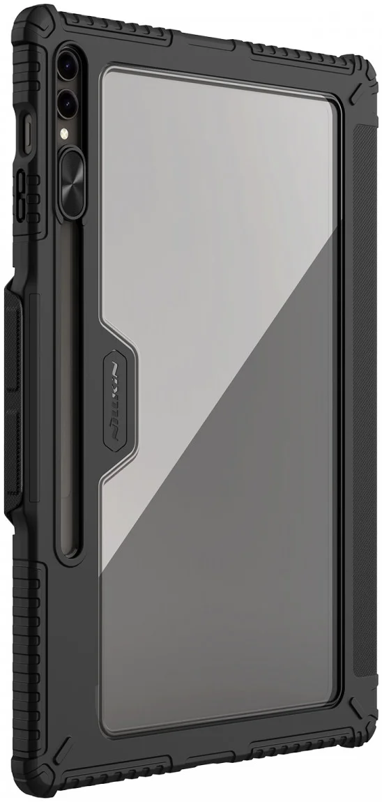 Nillkin Bumper Samsung Tab S9 Ultra Book Case met Camera Slider Zwart afbeelding 2