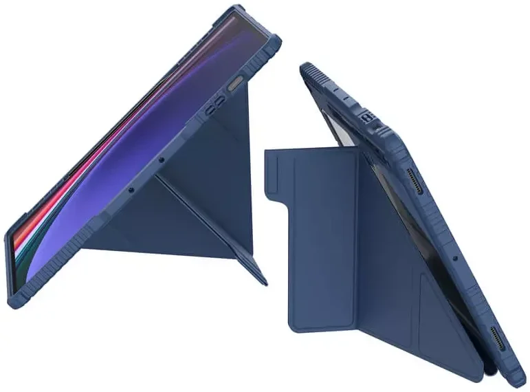 Nillkin Bumper Samsung Tab S9 Ultra Book Case met Camera Slider Blauw afbeelding 10