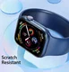 Dux Ducis Apple Watch 4/5/6/SE 44MM Screenprotector Folie (2-Pack) Zwart afbeelding 6