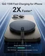 ESR HaloLock Mini MagSafe / Qi2 15W Draadloze Oplader 1.5M Kabel Zwart afbeelding 3