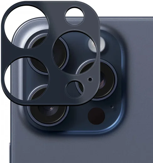 Rosso Apple iPhone 15 Pro/15 Pro Max Camera Lens Protector Blauw afbeelding 2