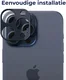 Rosso Apple iPhone 15 Pro/15 Pro Max Camera Lens Protector Blauw afbeelding 4