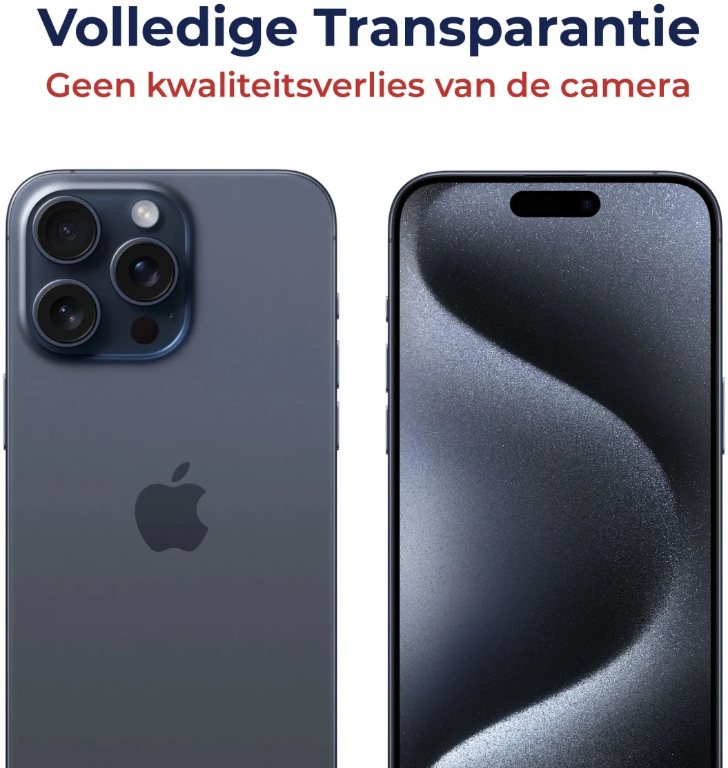 Rosso Apple iPhone 15 Pro/15 Pro Max Camera Lens Protector Blauw afbeelding 5