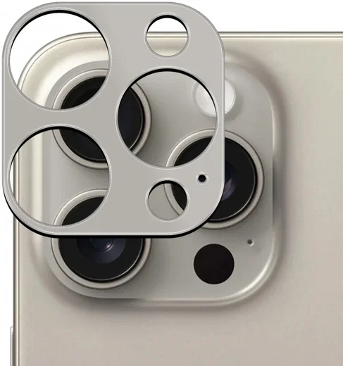 Rosso Apple iPhone 15 Pro/15 Pro Max Camera Lens Protector Titanium afbeelding 2