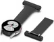 Universeel Smartwatch 20MM Verpleegkundige Band Voor Dames - Siliconen - Zwart afbeelding 1
