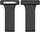 Universeel Smartwatch 20MM Verpleegkundige Band Voor Dames - Siliconen - Zwart afbeelding 3