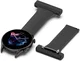 Universeel Smartwatch 22MM Siliconen Dames Verpleegkundige Band - Zwart