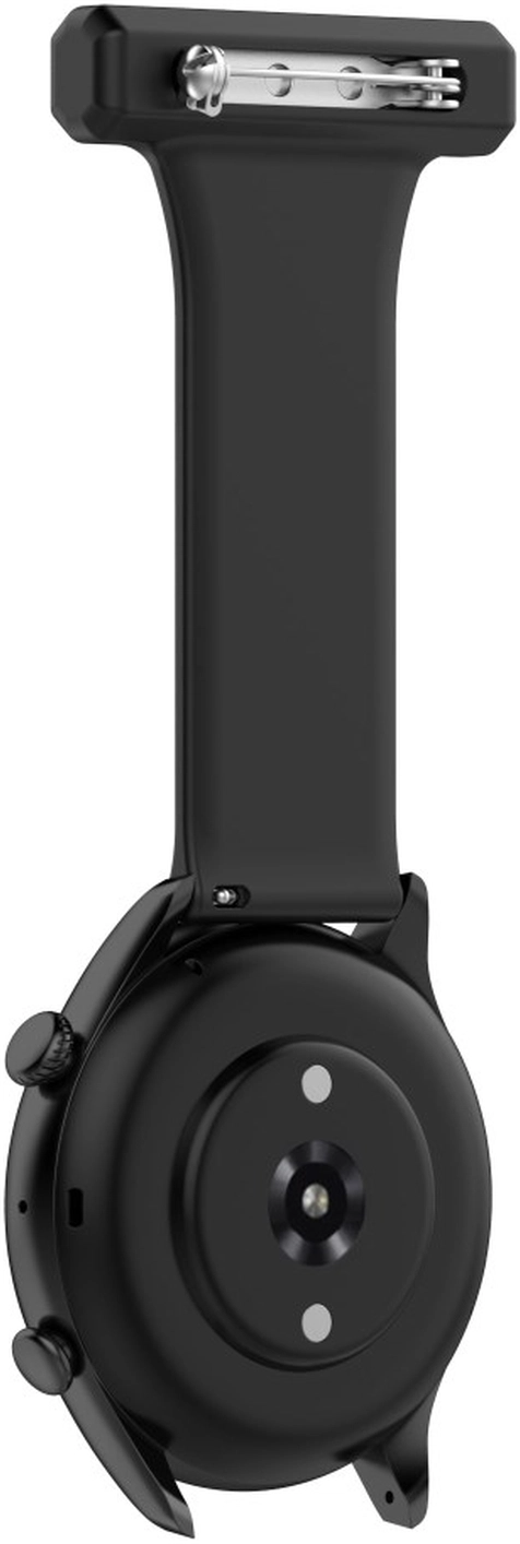 Universeel Smartwatch 22MM Siliconen Dames Verpleegkundige Band - Zwart afbeelding 4