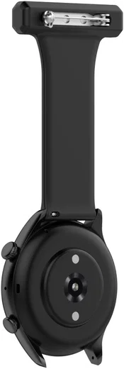 Universeel Smartwatch 22MM Siliconen Dames Verpleegkundige Band - Zwart afbeelding 4