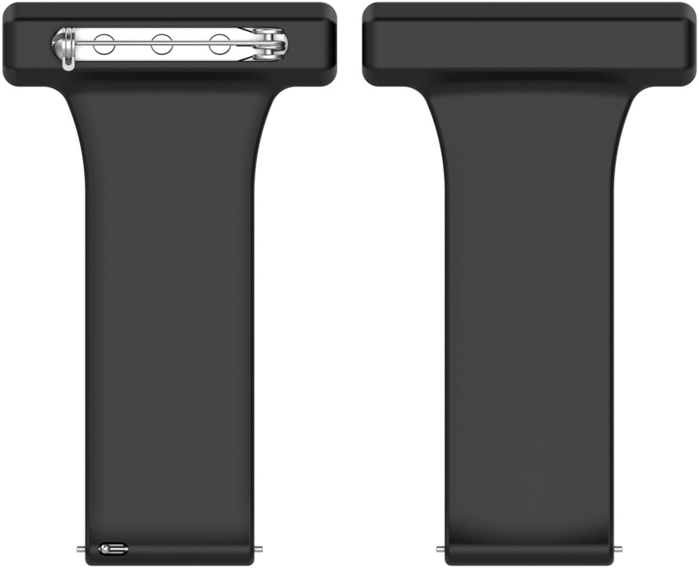 Universeel Smartwatch 22MM Siliconen Dames Verpleegkundige Band - Zwart afbeelding 6