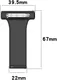 Universeel Smartwatch 22MM Siliconen Dames Verpleegkundige Band - Zwart afbeelding 9