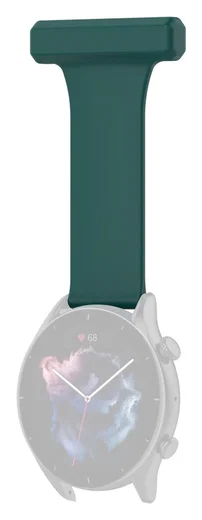 Universeel Smartwatch 22MM Siliconen Dames Verpleegkundige Band - Groen afbeelding 2