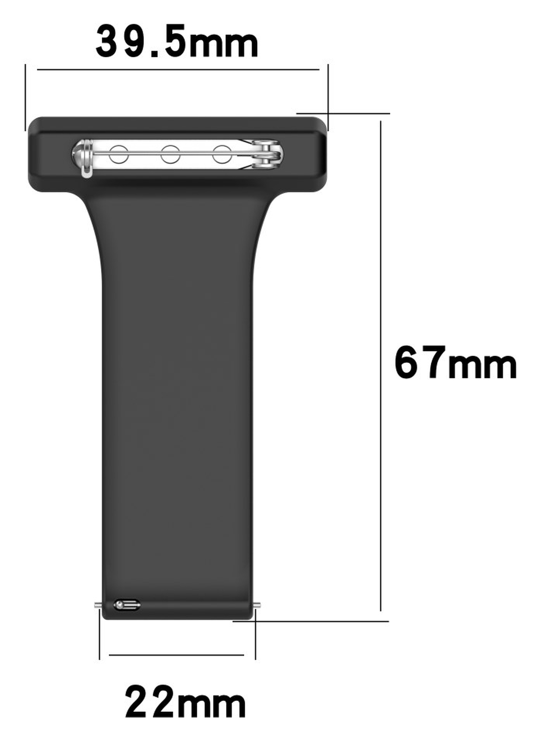 Universeel Smartwatch 22MM Siliconen Dames Verpleegkundige Band - Groen afbeelding 9