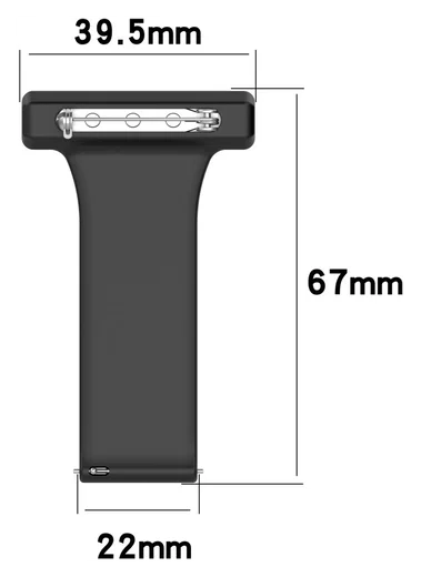 Universeel Smartwatch 22MM Siliconen Dames Verpleegkundige Band - Groen afbeelding 9