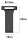 Universeel Smartwatch 22MM Siliconen Dames Verpleegkundige Band - Groen afbeelding 9