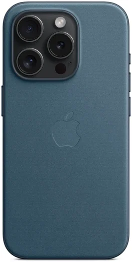 Origineel Apple iPhone 15 Pro Hoesje FineWoven Case Oceaan Blauw afbeelding 4