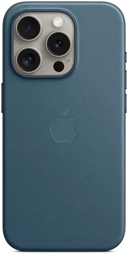Origineel Apple iPhone 15 Pro Hoesje FineWoven Case Oceaan Blauw afbeelding 5