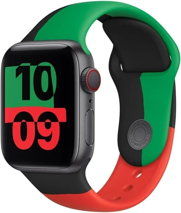 Origineel Apple Watch Bandje - 1-10/SE - 38/40/41MM - Black Unity - S/M - Zwart afbeelding 1