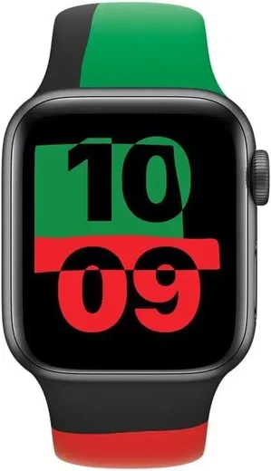 Origineel Apple Watch Bandje - 1-10/SE - 38/40/41MM - Black Unity - S/M - Zwart afbeelding 3