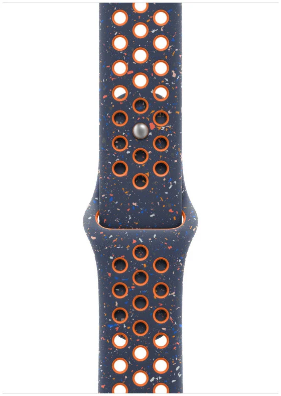 Origineel Apple Watch Sportbandje - 1-9/SE 38MM/40MM/41MM - Nike - S/M Blauw afbeelding 2