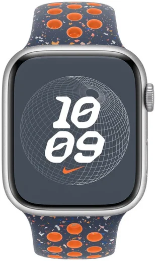 Origineel Apple Watch Sportbandje - 1-9/SE 38MM/40MM/41MM - Nike - S/M Blauw afbeelding 3