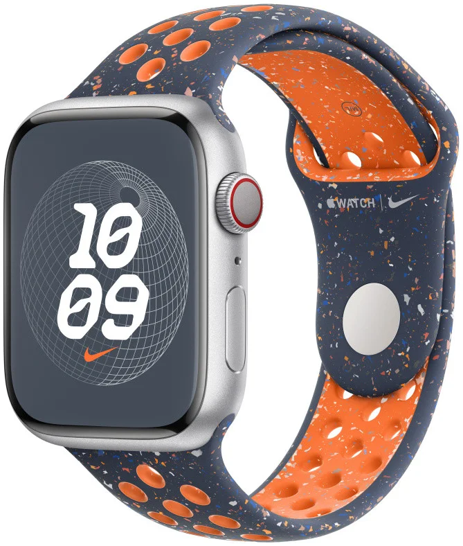 Originele Apple Watch Sportband - 1-9/SE 38MM/40MM/41MM - Nike - M/L - Blauw afbeelding 1