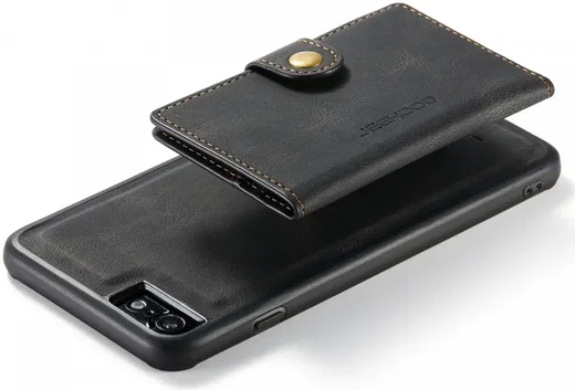 CaseMe JH-01 iPhone SE 2020/2022 Hoesje Magnetische Kaarthouder Zwart afbeelding 2