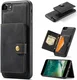 CaseMe JH-01 iPhone SE 2020/2022 Hoesje Magnetische Kaarthouder Zwart afbeelding 3