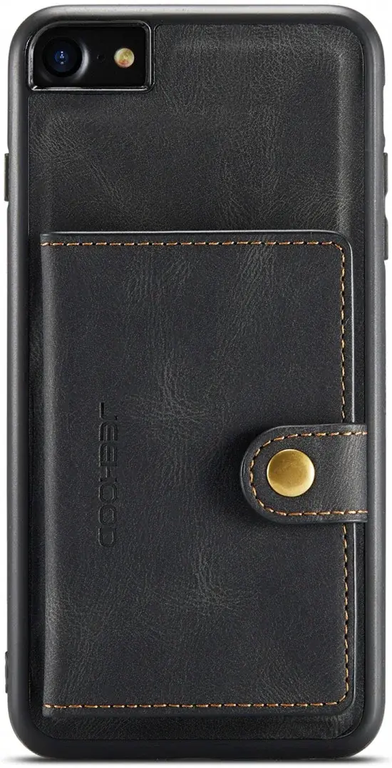 CaseMe JH-01 iPhone SE 2020/2022 Hoesje Magnetische Kaarthouder Zwart afbeelding 5