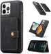 CaseMe JH-01 iPhone 12/12Pro Hoesje met Magnetische Kaarthouder Zwart afbeelding 10