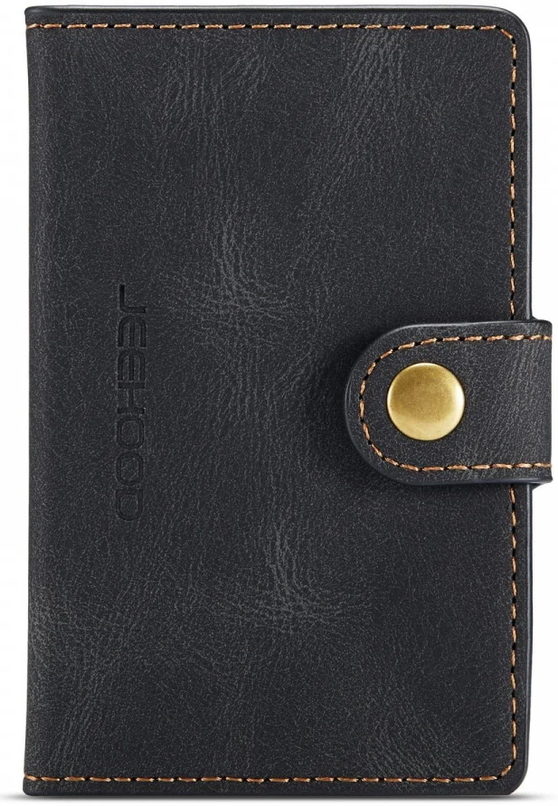 CaseMe JH-01 iPhone 12/12Pro Hoesje met Magnetische Kaarthouder Zwart afbeelding 12