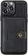 CaseMe JH-01 Apple iPhone 13 Hoesje met Magnetische Kaarthouder Zwart afbeelding 3