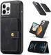CaseMe JH-01 Apple iPhone 13 Hoesje met Magnetische Kaarthouder Zwart afbeelding 4