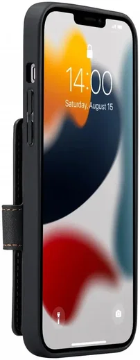 CaseMe JH-01 Apple iPhone 13 Hoesje met Magnetische Kaarthouder Zwart afbeelding 6