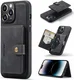 CaseMe JH-01 iPhone 14 Pro Max Hoesje Magnetische Kaarthouder Zwart afbeelding 4