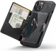 CaseMe JH-01 Apple iPhone 15 Hoesje met Magnetische Kaarthouder Zwart